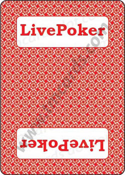 Live Poker branded playing cards - Professional gaming design